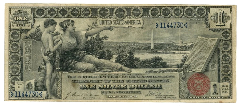 1896 $1 Large Educational Note