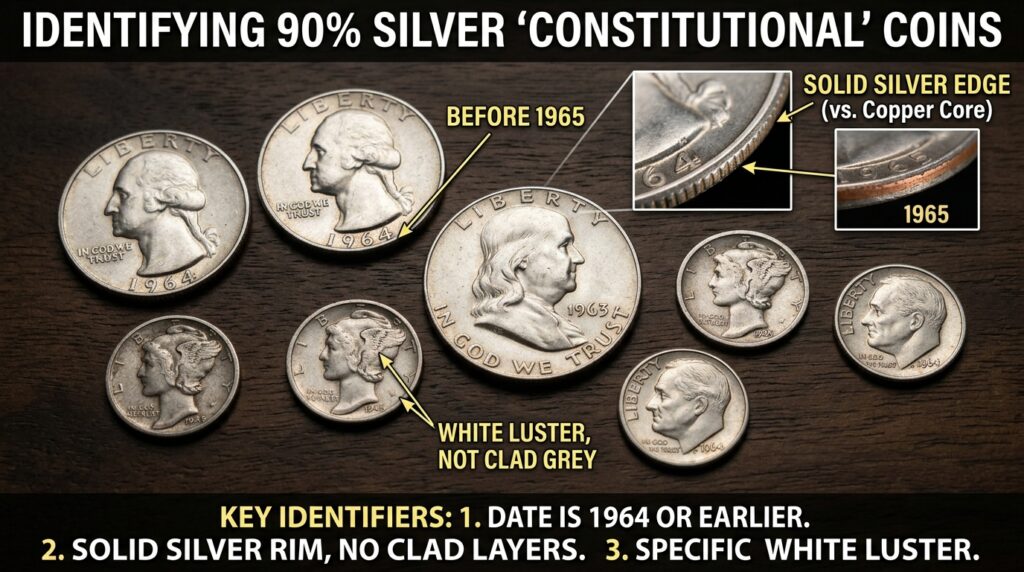US Silver Constitutional Coin Identification Guide.